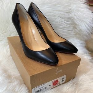 Christian Louboutin Black Eloise 85 Round Toe Pump